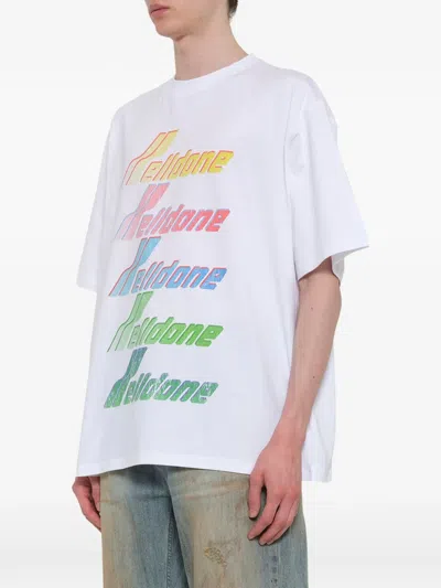 We11 Done Logo-print T-shirt In White