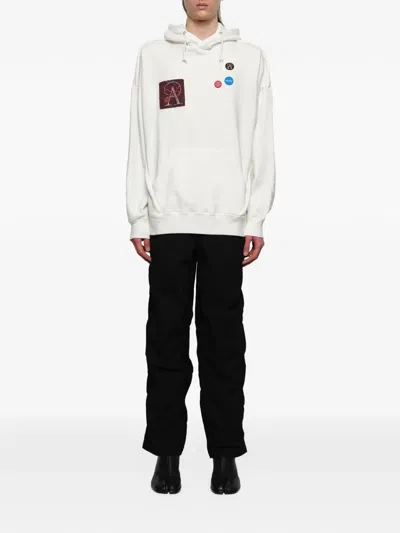 Undercover Patchwork Hoodie In White