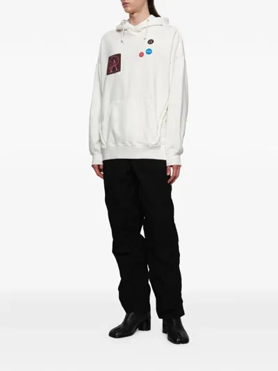 Undercover Patchwork Hoodie In White