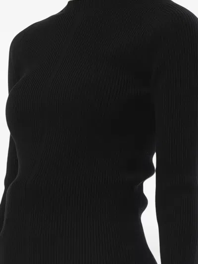 Rick Owens Ribbed-knit Sweater In Black