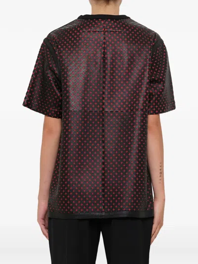 Givenchy Perforated Leather Top In Brown