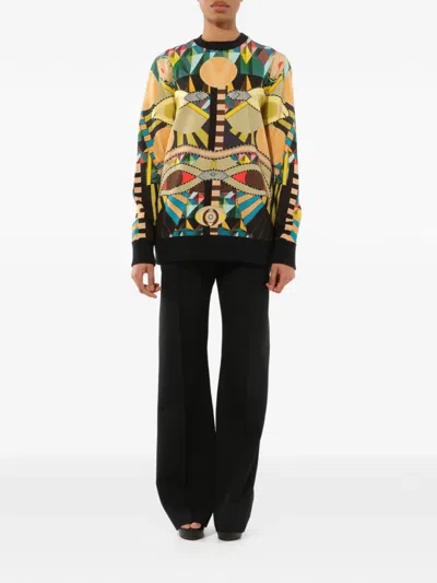 Givenchy Geometric-print Sweatshirt In Multi