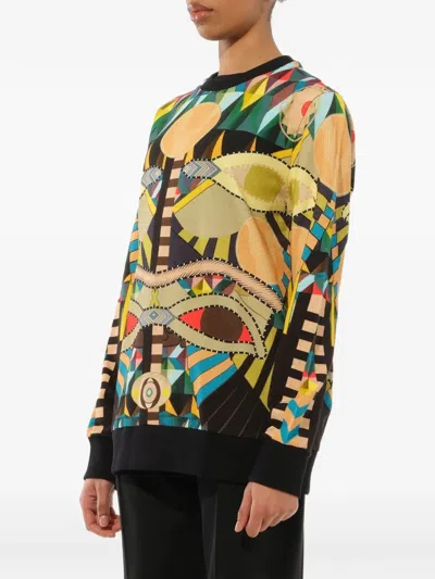 Givenchy Geometric-print Sweatshirt In Multi