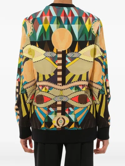 Givenchy Geometric-print Sweatshirt In Multi