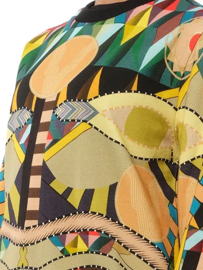Givenchy Geometric-print Sweatshirt In Multi
