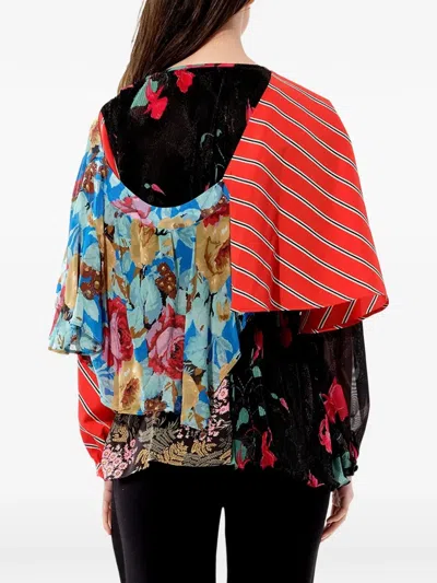 Balenciaga Kaleidoscope Patchwork Top In Multi