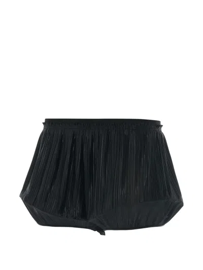 Givenchy Pleated Structured Shorts In Black