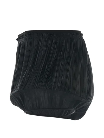 Givenchy Pleated Structured Shorts In Black