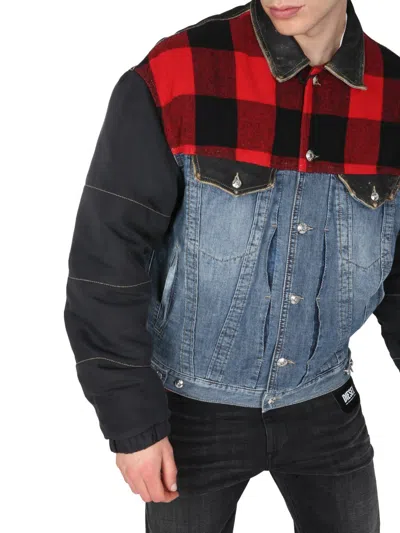 Diesel Patch-work Bomber Jacket In Multi