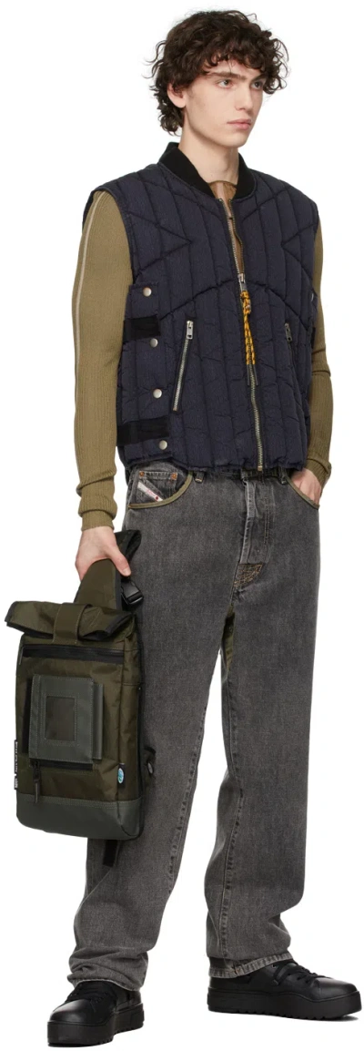 Diesel Mono Backpack In Red