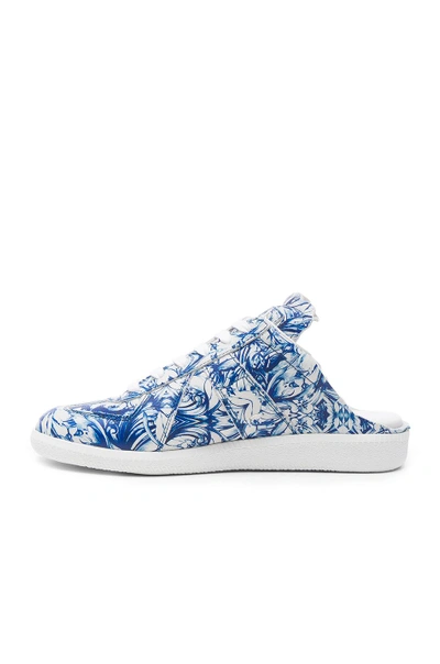 Shop Maison Margiela Printed Leather Sneakers In Unique Variant