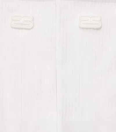 Sandro Paris Cotton-blend Double S Socks In White