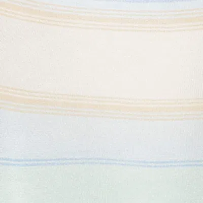 Zimmermann Indra Stripe Bell-sleeve Top In Multi