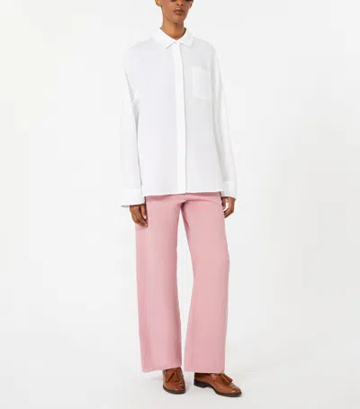 Max Mara Linen Gala Shirt In White