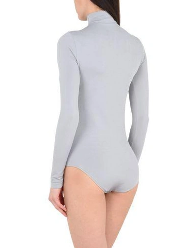 Shop Falke Bodysuit In Grey