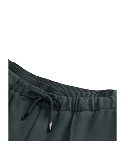 Woolrich Interlock Sweatpants With Enhanced Flexibility In Green