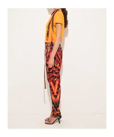 Pucci Manuba Print Pants In Multi