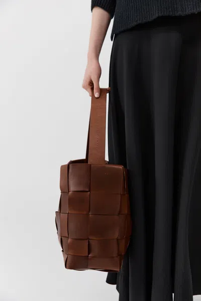 St Agni Woven Large Tote In Pattern