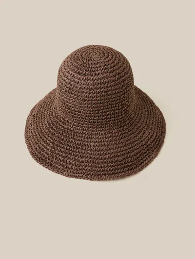 Faherty Straw Sun Hat In Pink