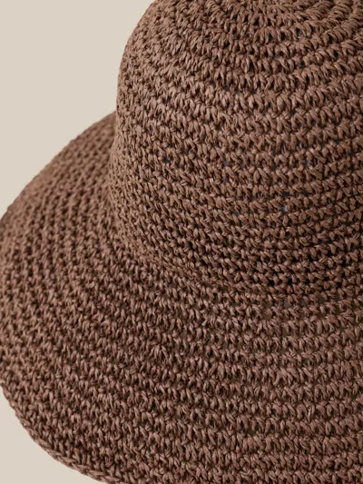 Faherty Straw Sun Hat In Pink