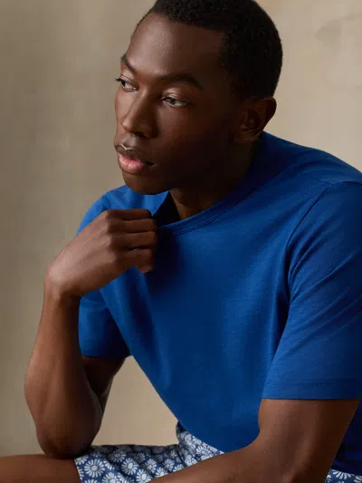 Faherty Sunwashed Regenerative T-shirt In Blue