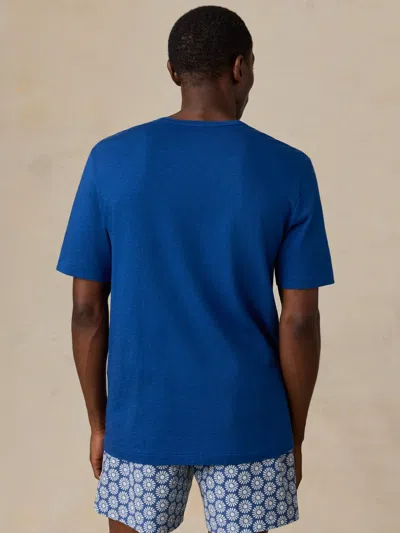 Faherty Sunwashed Regenerative T-shirt In Blue