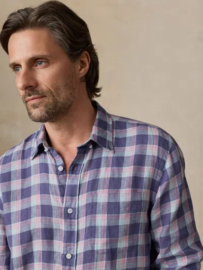 Faherty Sunwashed Linen Shirt In Multi