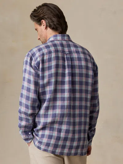 Faherty Sunwashed Linen Shirt In Multi