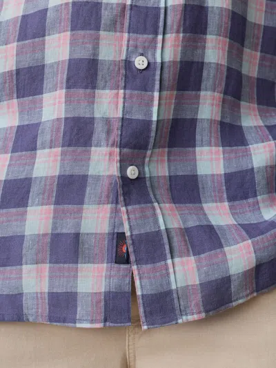 Faherty Sunwashed Linen Shirt In Multi