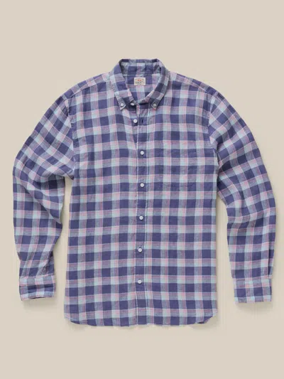 Faherty Sunwashed Linen Shirt In Multi
