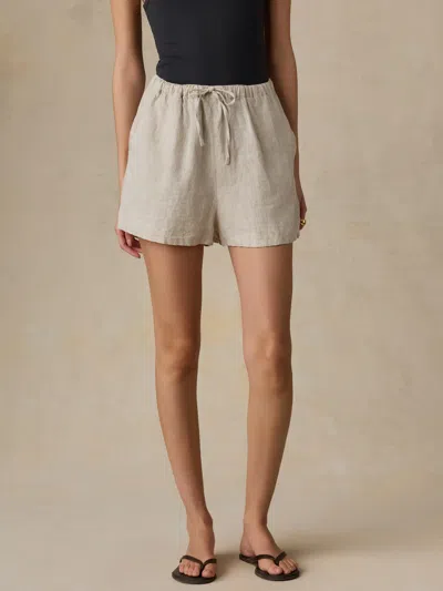 Faherty Laguna Linen Montecito Short In Black