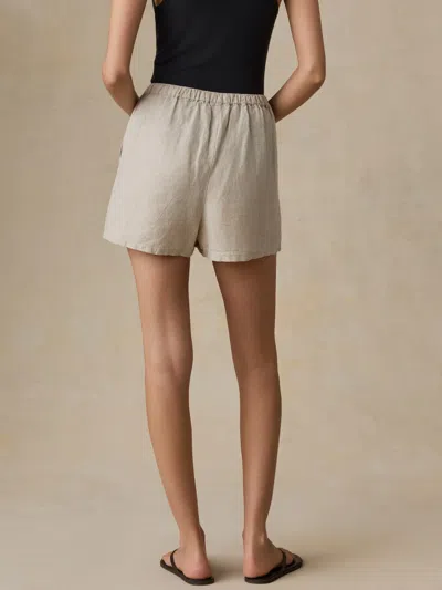 Faherty Laguna Linen Montecito Short In Black