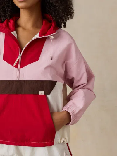 Faherty Shorelite Active Windbreaker Jacket In Red