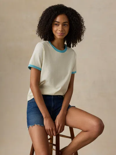 Faherty Sunwashed Regenerative T-shirt In Multi