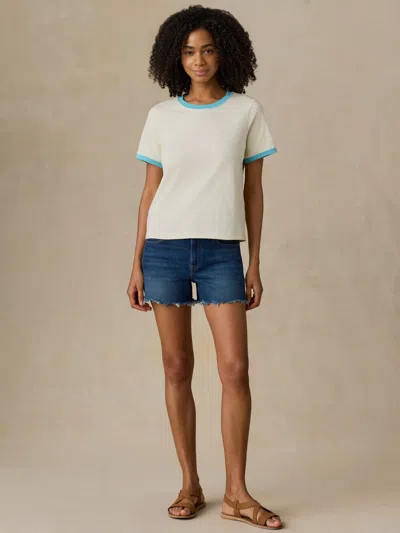Faherty Sunwashed Regenerative T-shirt In Multi
