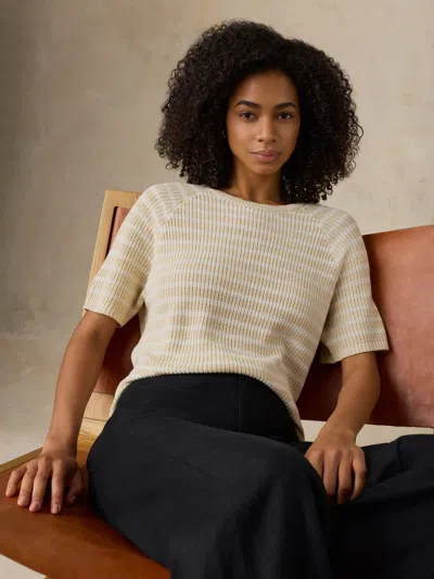 Faherty Miramar Linen T-shirt In Multi