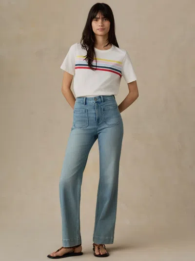 Faherty Sunwashed Regenerative T-shirt In Multi
