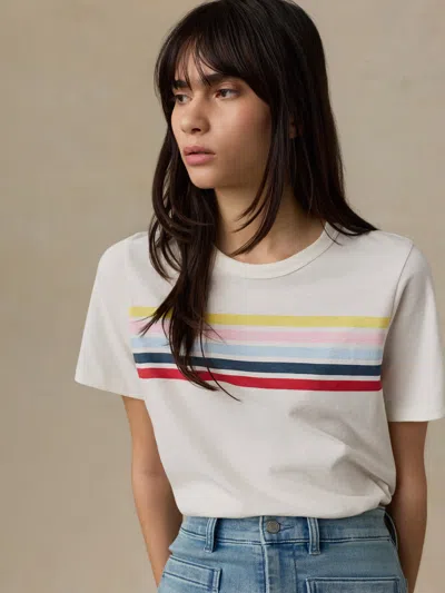 Faherty Sunwashed Regenerative T-shirt In Multi