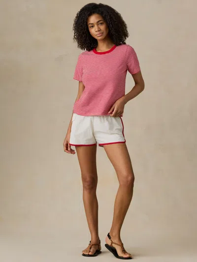 Faherty Sunwashed Regenerative T-shirt In Brown