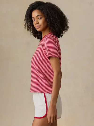 Faherty Sunwashed Regenerative T-shirt In Brown