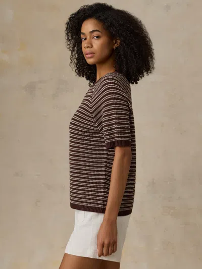 Faherty Miramar Linen T-shirt In Multi
