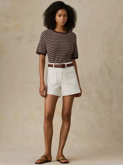 Faherty Miramar Linen T-shirt In Multi
