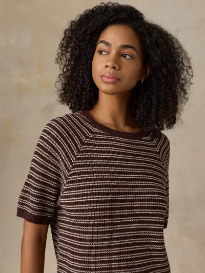 Faherty Miramar Linen T-shirt In Multi