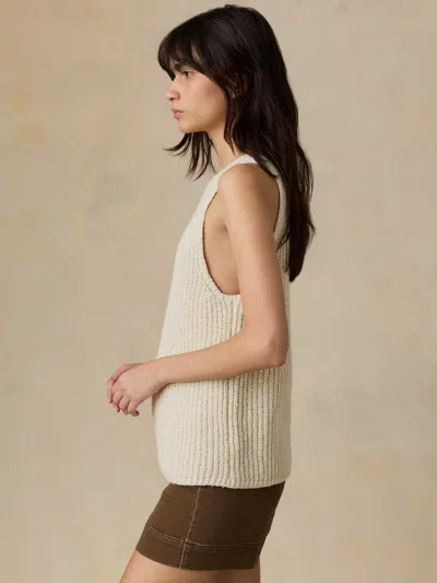 Faherty Hamptons Sweater Tank In Green