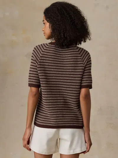 Faherty Miramar Linen T-shirt In Multi