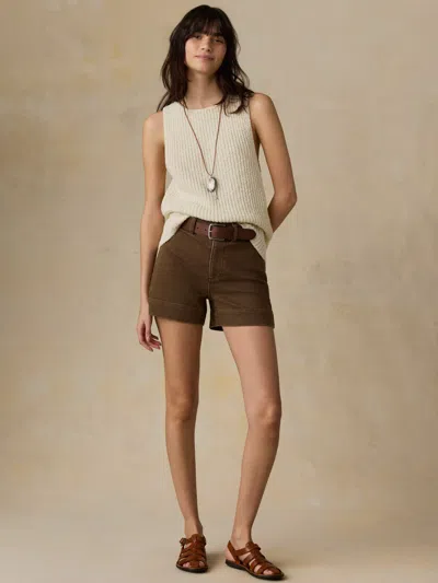 Faherty Hamptons Sweater Tank In Green