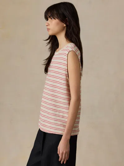 Faherty Sunwashed Slub Muscle Tank In Multi