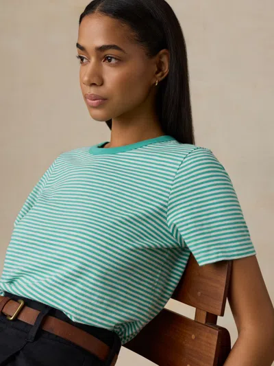 Faherty Sunwashed Regenerative T-shirt In Blue