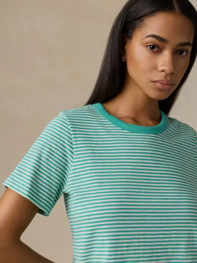 Faherty Sunwashed Regenerative T-shirt In Blue
