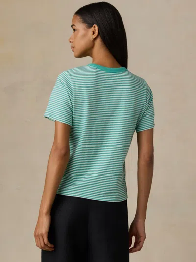 Faherty Sunwashed Regenerative T-shirt In Blue